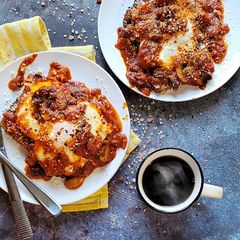 A picture of Shakshuka Brunch Skillet.