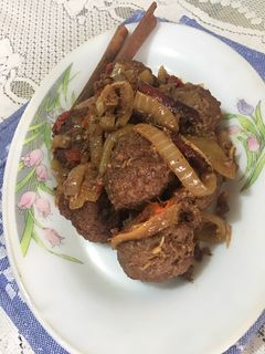 Foto resep Tumis bola daging bumbu rempah