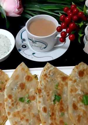 A picture of Mooli ka Paratha😋.