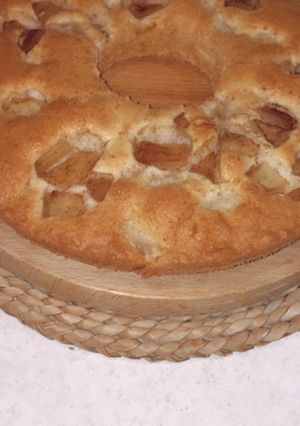 عکسی از دستور کیک سیب دارچین خوشمزه 😋🍎🍏