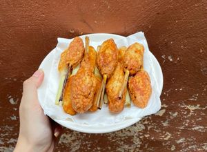 Hình của món Nem lụi ức gà.