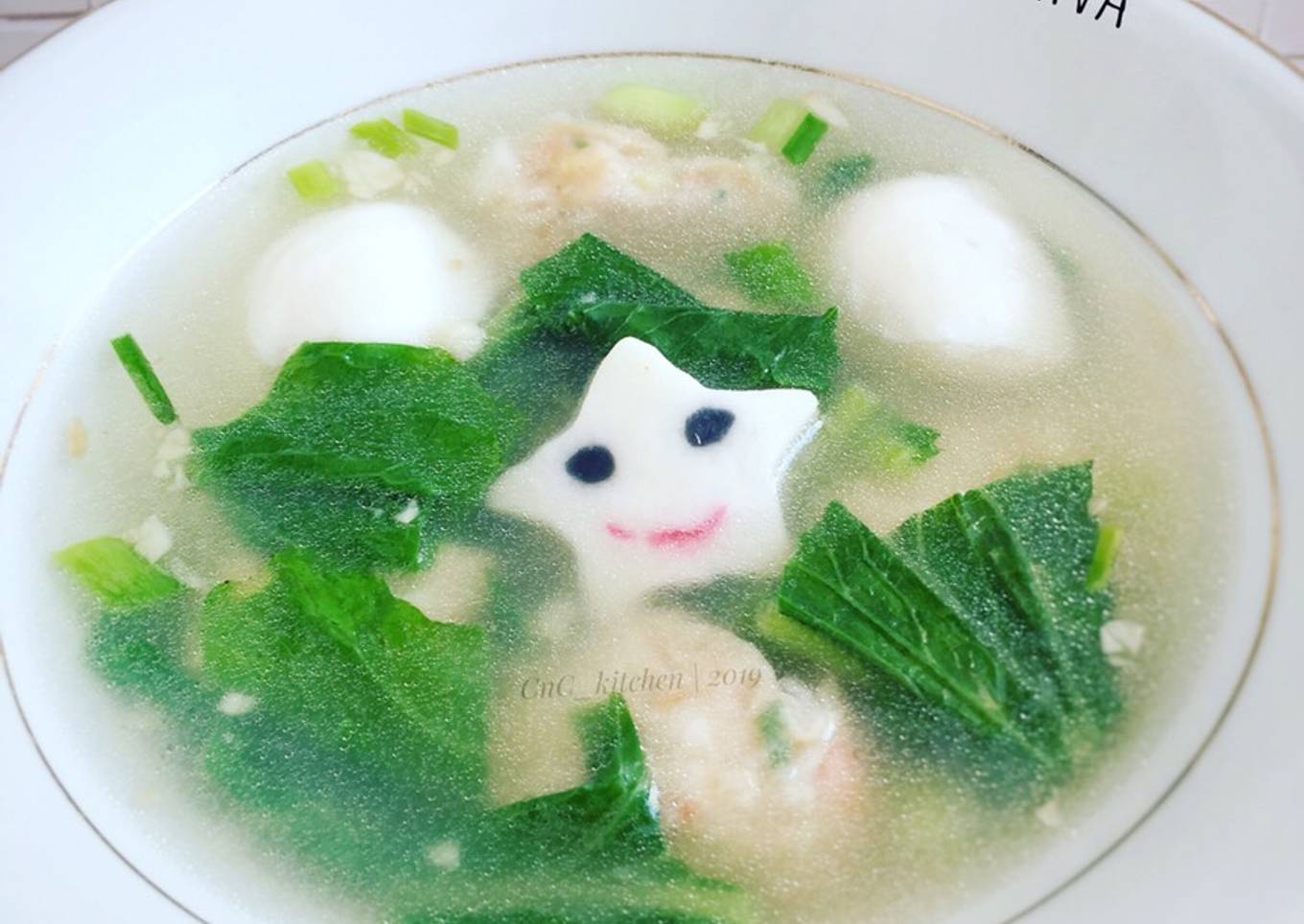 Sop Bola-Bola Ayam Udang Sederhana