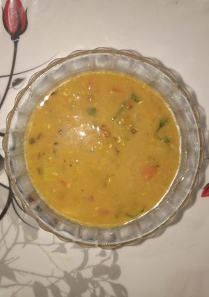 A picture of Green moong dall.