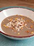Crema de champiñones con pollo