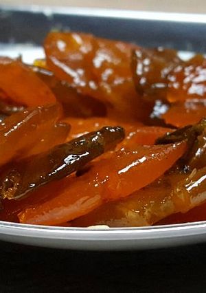 Hình của món Mứt tắc (quất).
