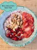 Muesli purée de fruits. Poire-Fraise