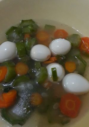Foto resep Sayur oyong isi telur puyuh