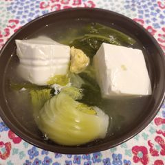 A picture of Green Mustard Soup.