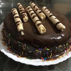 A picture of Chocolate cake in Pressure cooker (without oven).