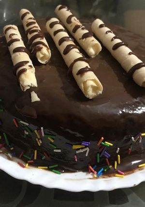 A picture of Chocolate cake in Pressure cooker (without oven).