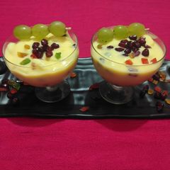 A picture of Fruits  custard.