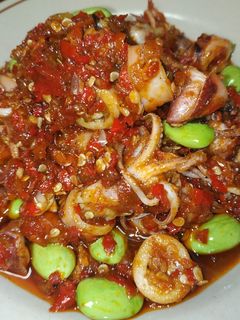 Foto resep Sambal cumi asin pete