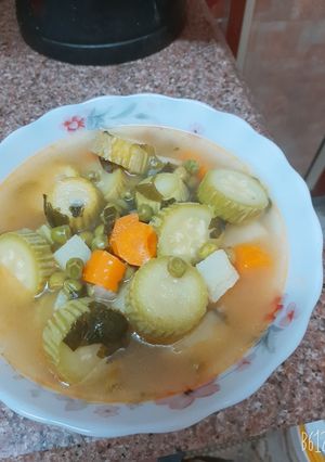 صورة لوصفة شوربه خضار يمي يمي 😋