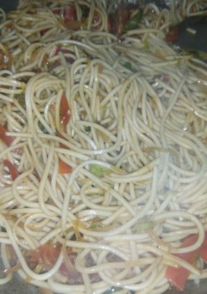 A picture of Veg chowmein.