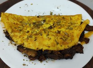 Foto de Omelete de cogumelos e queijo delícia!