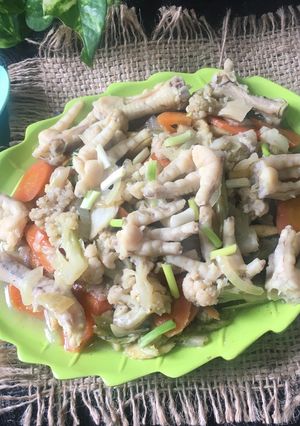 Foto resep Capcay kuah ceker