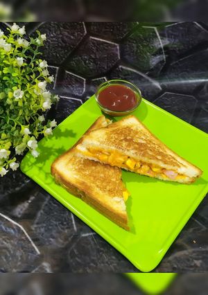 A picture of Vegetable sandwich / Sweet Corn Sandwich.