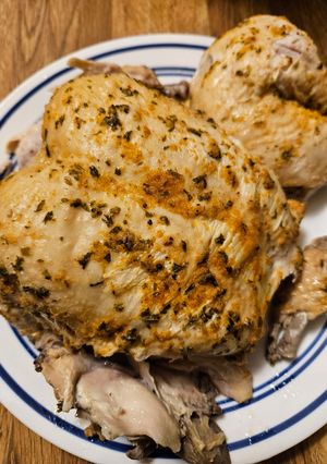 A picture of Instant Pot whole chicken.