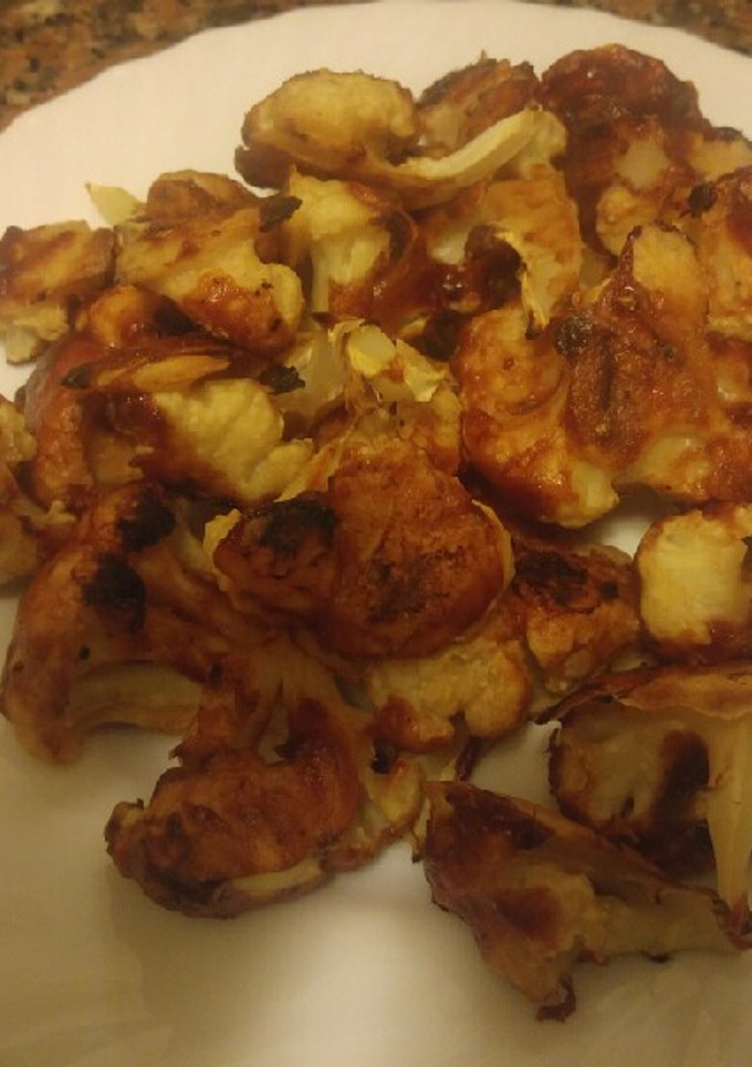 Una foto de Coliflor barbacoa vegana