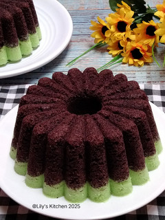 Foto resep 675.Bolu Kukus Ketan Hitam Pandan