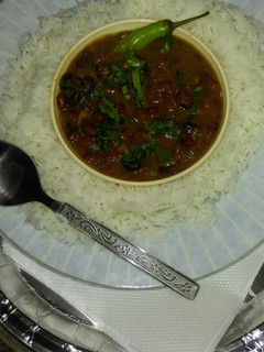 A picture of Rajma Chawal.