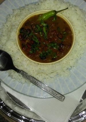 A picture of Rajma Chawal.