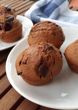 Mogyorókrémes truffles muffin recept fotója