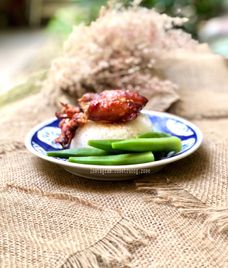 đậu nhồi thịt sốt mắm