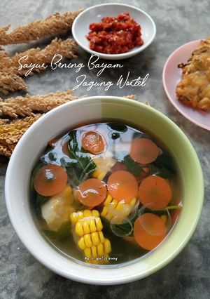 Foto resep Sayur Bening bayam jagung wortel
