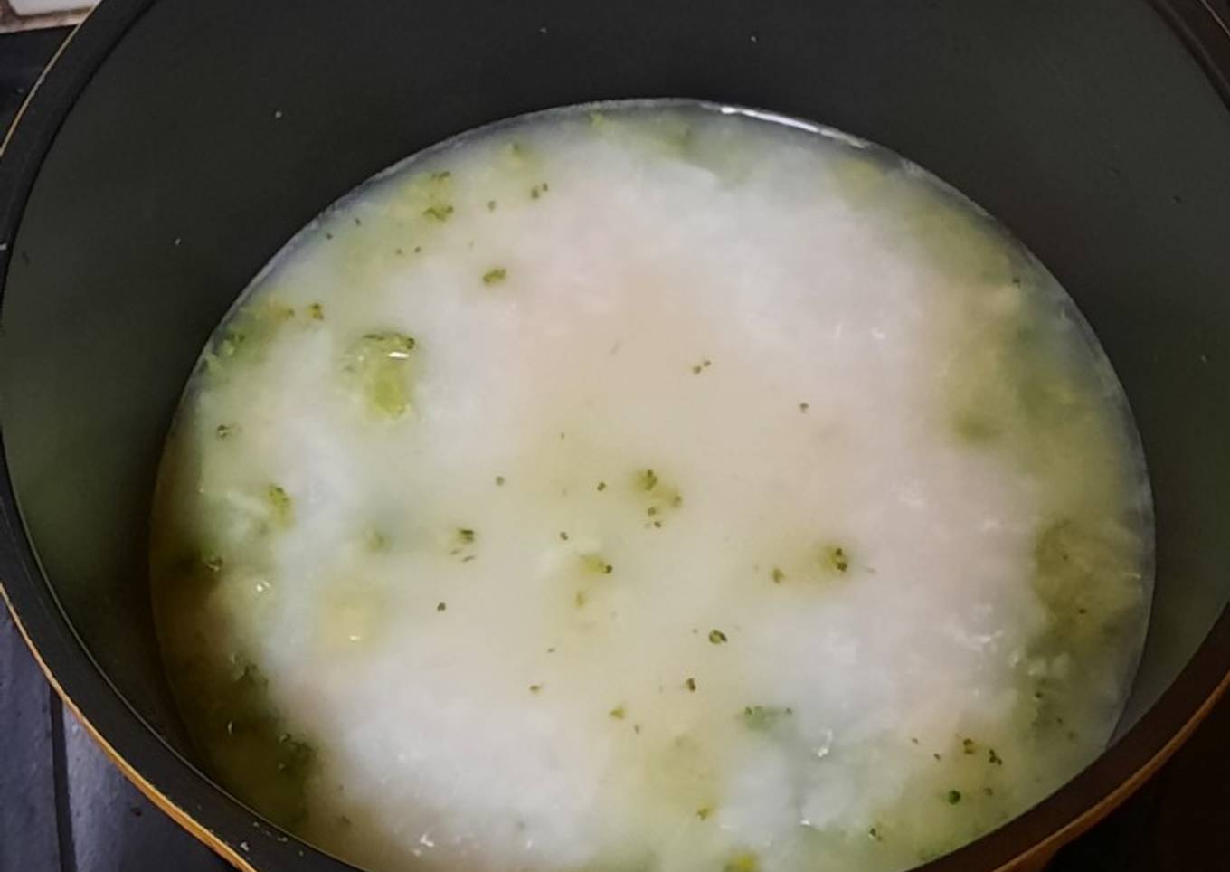 Bubur udang brokoli