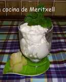 Helado de yogurt y piña sin lactosa