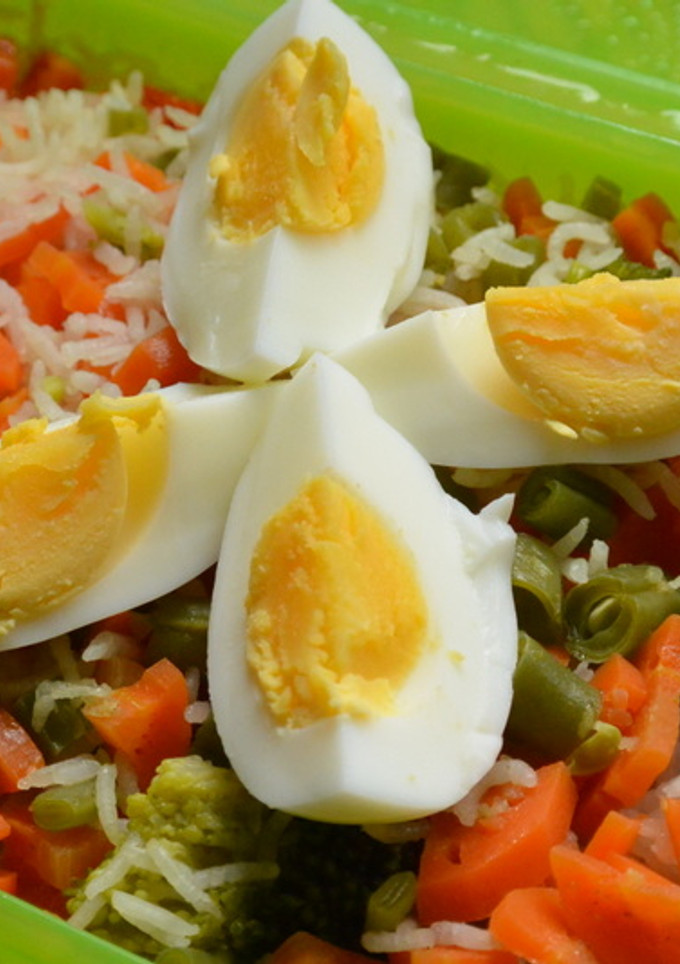 Una foto de Arroz con verduras variadas en estuche de vapor Lékué