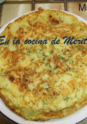 Una foto de Tortilla de patatas al microondas