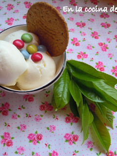 Una foto de Helado de yoghurt, heladera