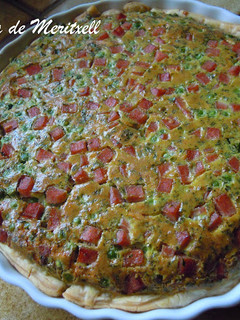 Una foto de Quiche de guisantes