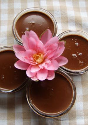 Una foto de Natillas de chocolate