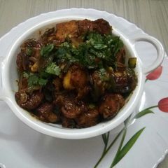 A picture of Dry Paneer Chilli.