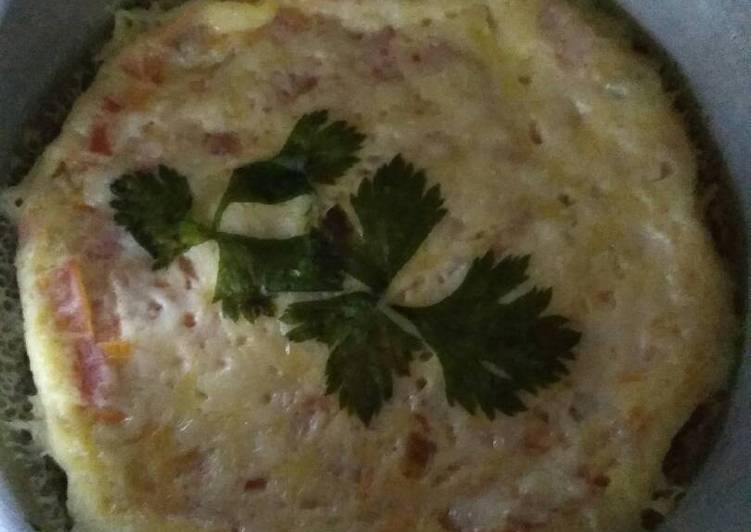 Cara Gampang Menyiapkan Egg cheese and vegetable, Menggugah Selera