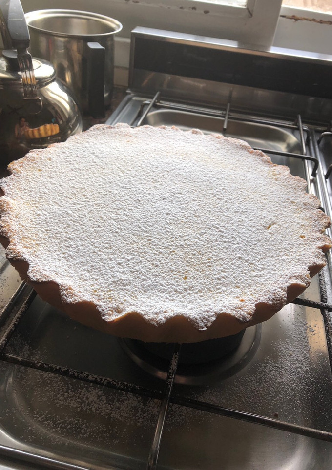Una foto de Torta de Ricota y dulce de leche