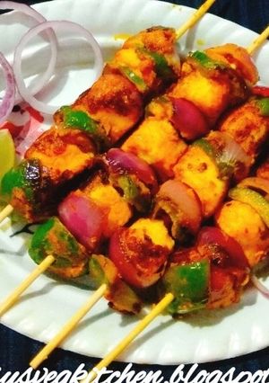 A picture of Paneer Tikka|| How to prepare Paneer Tikka on pan.
