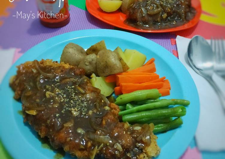 Resep Steak Ayam Saus Lada Hitam Oleh Maya Setiawan Cookpad