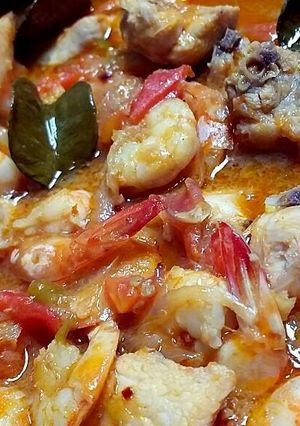 Foto resep Tomyum Ayam Seafood