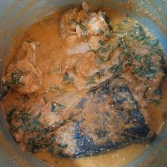 A picture of Egusi pepper soup.