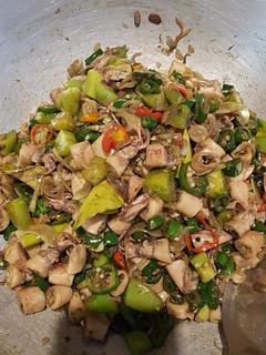 Foto resep Cumi asin tumis cabe ijo