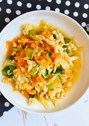 Foto resep Tumis Sayuran Telur Goreng