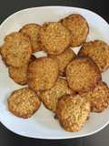 Galletas de avena, miel y manzana
