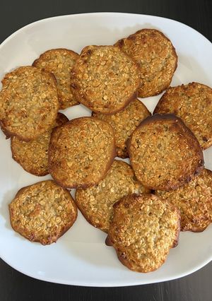 Foto principal de Galletas de avena, miel y manzana