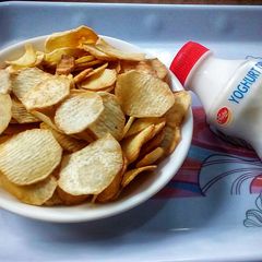 A picture of Fresh Spicy Cocoyam Chips.