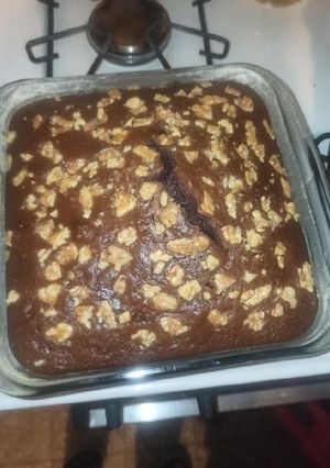 Una foto de Bizcochuelo de choco con nuez