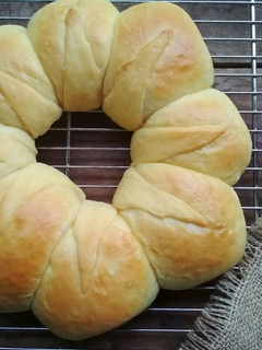 Foto resep Roti Sobek Eggless Motif Bunga